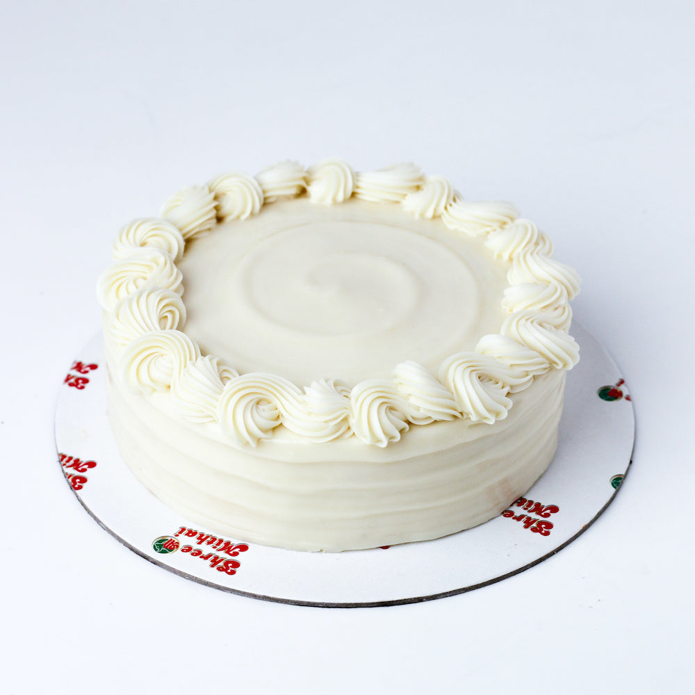 White Christmas Truffle Cake