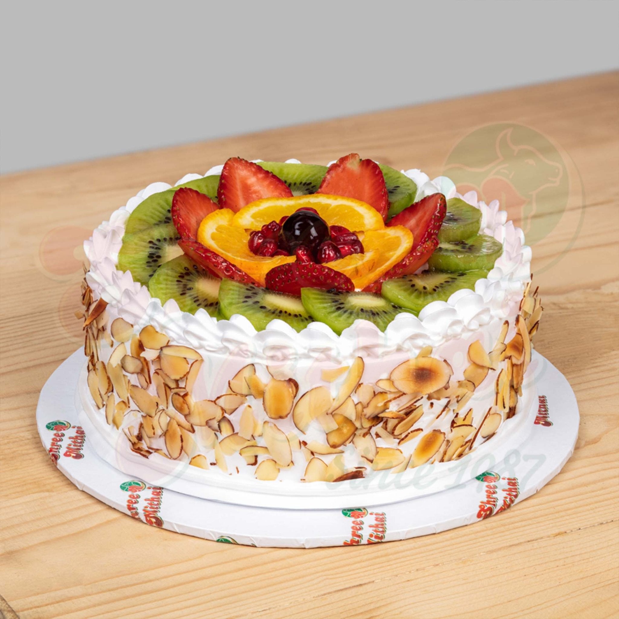 Vanilla Sponge Cake with Whipped Cream and Fruits - Shweta in the Kitchen